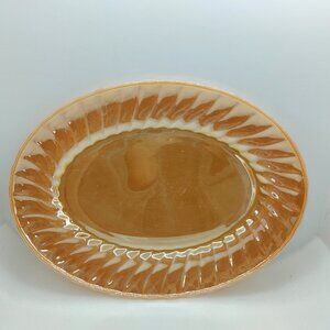 Vintage Peach Luster Anchor Hocking Fire King Serving Tray